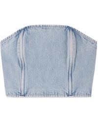 Wardrobe NYC - Strapless Denim Top - Lyst