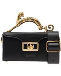 Lanvin - Pencil Cat Leather Tote Bag - Lyst
