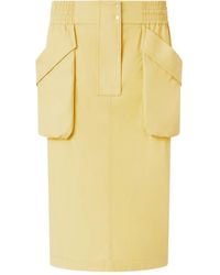 Pinko - Cotton Midi Skirt - Lyst