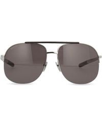 Gucci - Eyewear Aviator Frame Sunglasses - Lyst