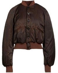 MM6 by Maison Margiela - Solid-Colored Thick Satin Coat - Lyst