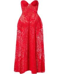 Magda Butrym - Crochet Cotton Corset Dress - Lyst
