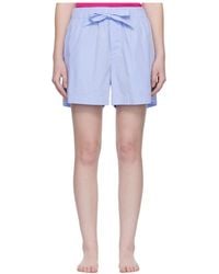 Tekla - Elastic Waist Pajama Shorts - Lyst