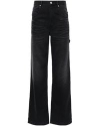 Isabel Marant - Bymara Logo Patch Wide-Leg Jeans - Lyst