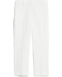 Weekend by Maxmara - Cotton Trousers - Lyst