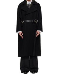 Jean Paul Gaultier - Ring-Detail Belted Coat - Lyst