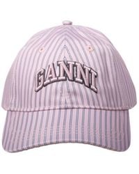 Ganni - Printed Cap - Lyst