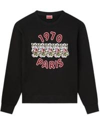 KENZO - Wild Tiger Embroidered Crewneck Sweatshirt - Lyst
