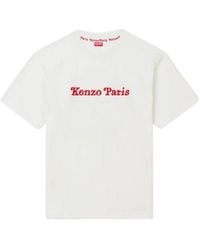 KENZO - Logo Printed Crewneck T-Shirt - Lyst
