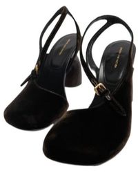 Dries Van Noten - Heeled Velvet Sandals - Lyst