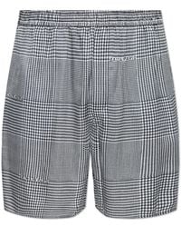 Balmain - Houndstooth Elasticated Shorts - Lyst