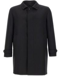 Tagliatore - Single-Breasted Twill-Weave Coat - Lyst