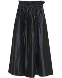 Herno - A-Line Elasticated Waistband Midi Skirt - Lyst