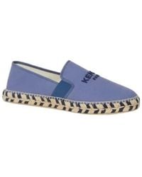 KENZO - Logo Embroidered Slip-On Shoes - Lyst