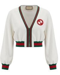 Gucci - Web-Stripe Cropped Bomber Jacket - Lyst
