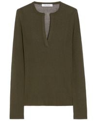 Max Mara - Saggina V-Neck Long-Sleeved Jumper - Lyst