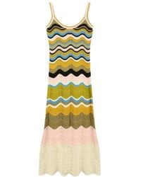 La DoubleJ - La Doublej Wave Knit Midi Dress - Lyst