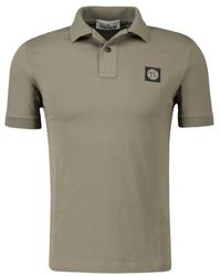 Stone Island - Logo Patch Polo Shirt - Lyst