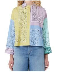 Weekend by Maxmara - Patchwork Bandana-Print Shirt - Lyst