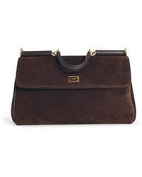 Dolce & Gabbana - Sicily Ebony Leather Bag - Lyst