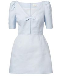 ShuShu/Tong - Bow-Detail Linen Minidress - Lyst