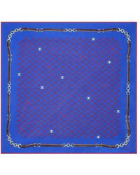 Celine - Patterned Silk Scarf - Lyst
