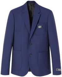 Versace - Medusa Head Single-Breasted Wool Blazer - Lyst