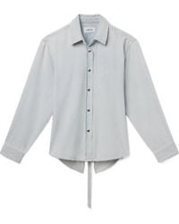 Agolde - Long-Sleeved Buttoned Denim Shirt - Lyst