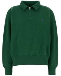Polo Ralph Lauren - Half Zip Knit Sweatshirt - Lyst