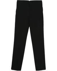 Ami Paris - Mid-Rise Crepe Tapered-Leg Trousers - Lyst