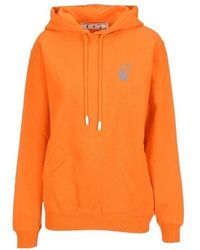 Off-White c/o Virgil Abloh - Arrow Logo Print Drawstring Hoodie - Lyst