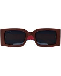 Gucci - Eyewear Rectangle-Frame Sunglasses - Lyst