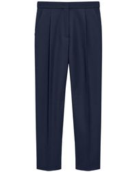 Theory - Tapered High-Rise Trousers - Lyst