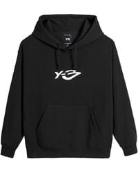 Y-3 - French Terry Liquid Logo Hoodie - Lyst