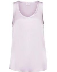 Brunello Cucinelli - Silk Satin Reversible Tanktop - Lyst
