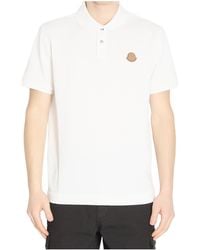 Moncler - Logo Patch Short-Sleeved Polo Shirt - Lyst