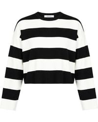 Max Mara - Striped Knitted Top - Lyst