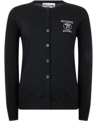 Moschino - Long-Sleeved Knitted Cardigan - Lyst