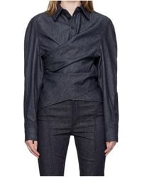 Mugler - Asymmetrical Button-Fastening Shirt - Lyst