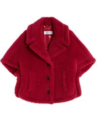 Max Mara - Short-Sleeved Button-Up Coat - Lyst