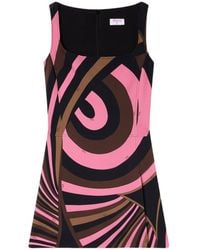 PUCCI - Pucci Abstract Printed Sleeveless Mini Dress - Lyst