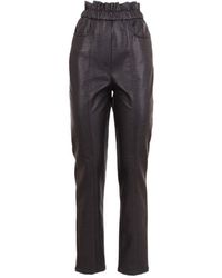 Philosophy Di Lorenzo Serafini - Faux-Leather Slim Trousers - Lyst
