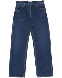 The Row - High-Waisted Wide-Leg Denim Jeans - Lyst