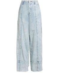Rag & Bone - Denim Wide-Leg Pants - Lyst