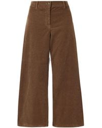 Nili Lotan - Megan Cotton-Blend Corduroy Wide-Leg Pants - Lyst