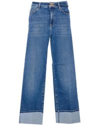 Liu Jo - Cuffed Jeans - Lyst