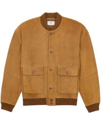 Saint Laurent - Button-Up Bomber Jacket - Lyst
