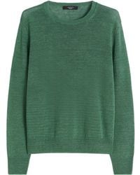 Weekend by Maxmara - Linen Crew-Neck Sweater - Lyst