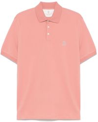 Brunello Cucinelli - Logo Cotton Polo Shirt - Lyst