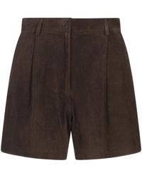 P.A.R.O.S.H. - P.A.R.O..H. High Waist Pleated Shorts - Lyst